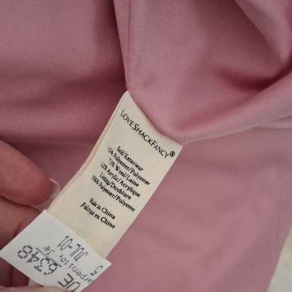 LoveShackFancy Armstrong Coat Pink Hills Tweed. - Picture 3 of 16